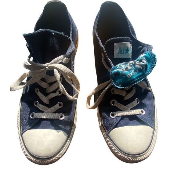 Converse Chuck Taylor All Star Women’s Blue Multi Tongue 1 - Picture 5 of 7